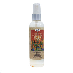 Skin softening dry oil spray has a soft, woody floral scent. IT's made with certified organic jojoba oil and has added SPF 15 for sun protection. Cruelty free, never tested on animals!
