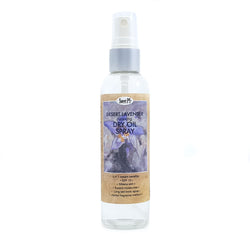 Desert lavender dry oil spray is made with certified organic jojoba oil. Spray on for instant silky smooth skin and relax with the calming lavender scent.