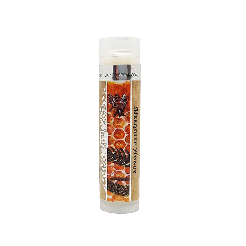 mesquite honey lip balm, spf15, moisturizing, organic